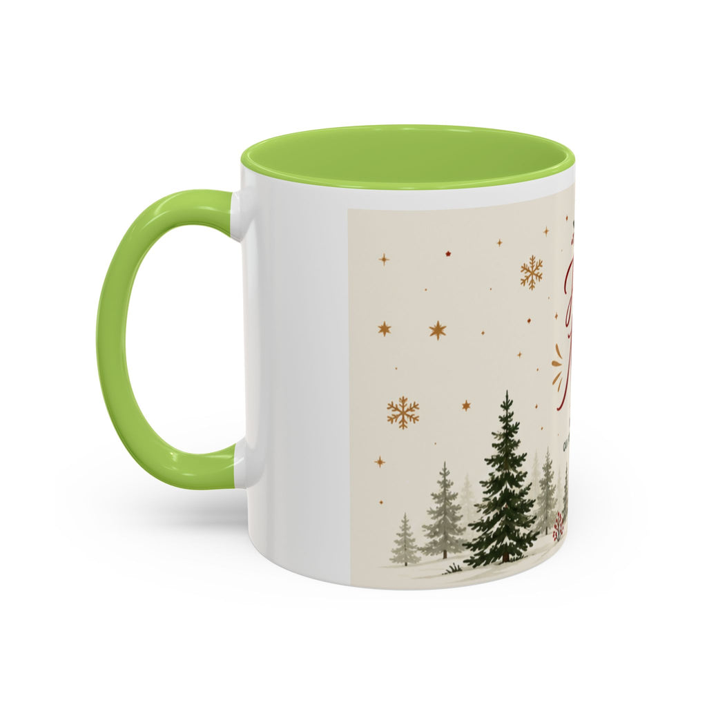 Mug de Noël "Joyeux Noël" – Décor Village & Sapins | Idée Cadeau Fête