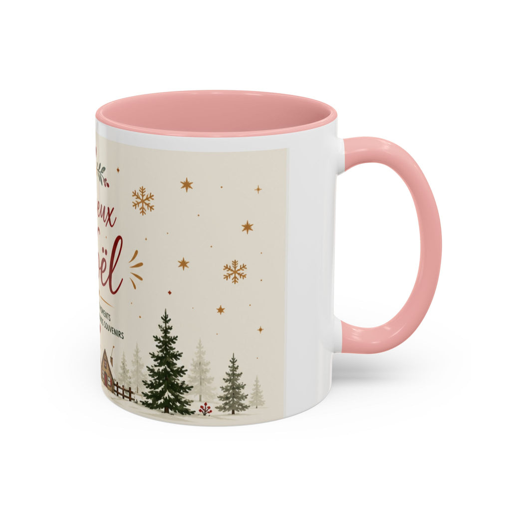 Mug de Noël "Joyeux Noël" – Décor Village & Sapins | Idée Cadeau Fête