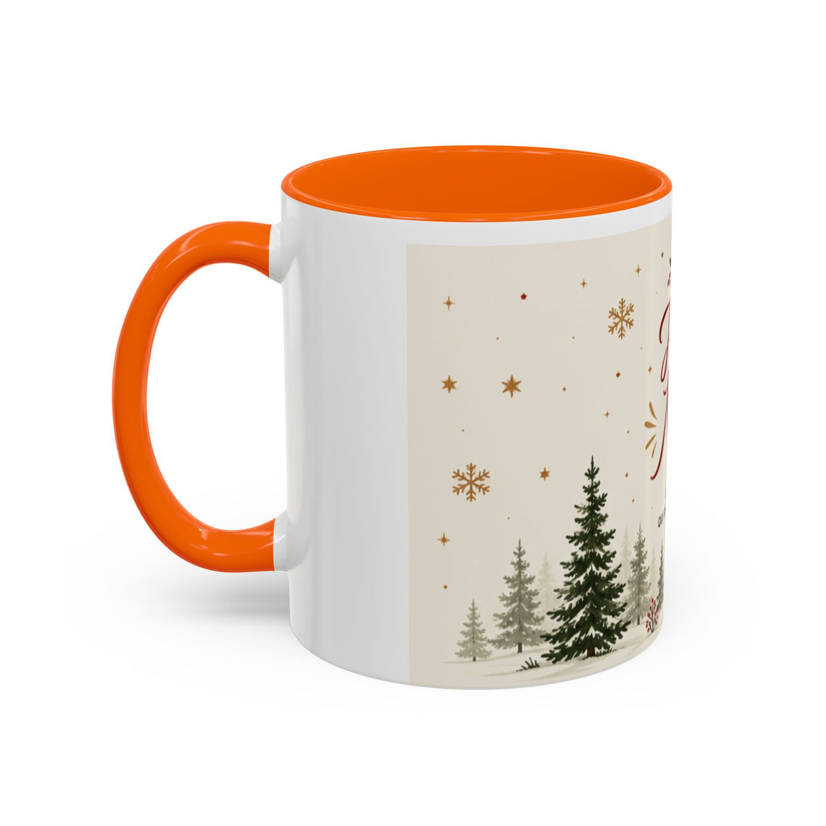 Mug de Noël "Joyeux Noël" – Décor Village & Sapins | Idée Cadeau Fête