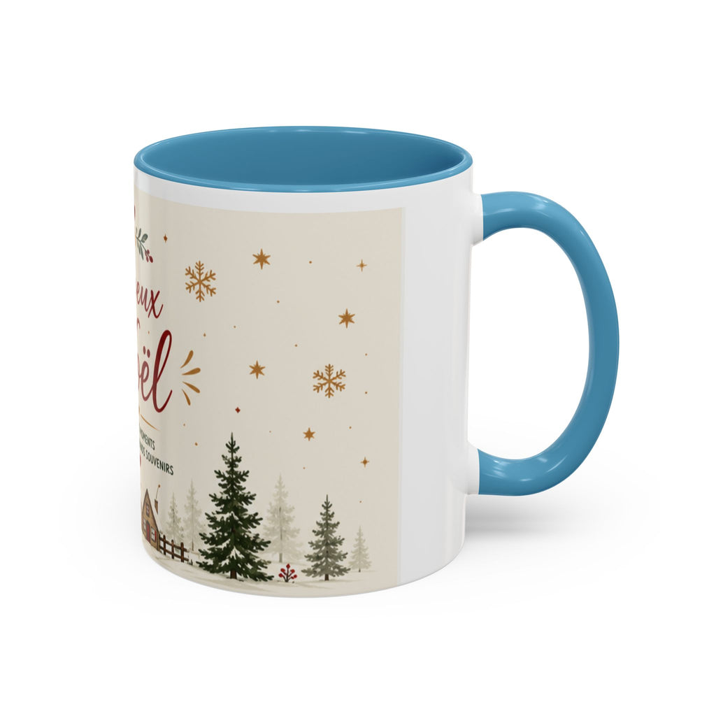 Mug de Noël "Joyeux Noël" – Décor Village & Sapins | Idée Cadeau Fête