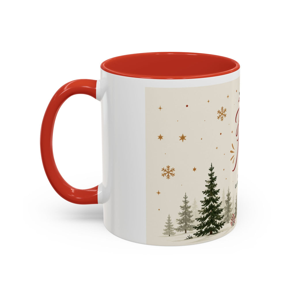 Mug de Noël "Joyeux Noël" – Décor Village & Sapins | Idée Cadeau Fête