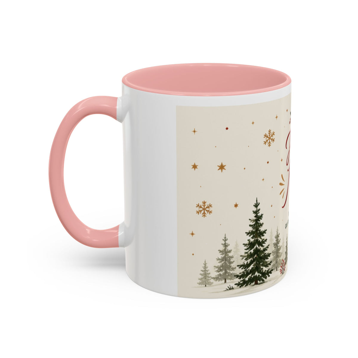 Mug de Noël "Joyeux Noël" – Décor Village & Sapins | Idée Cadeau Fête