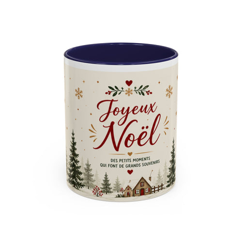Mug de Noël "Joyeux Noël" – Décor Village & Sapins | Idée Cadeau Fête