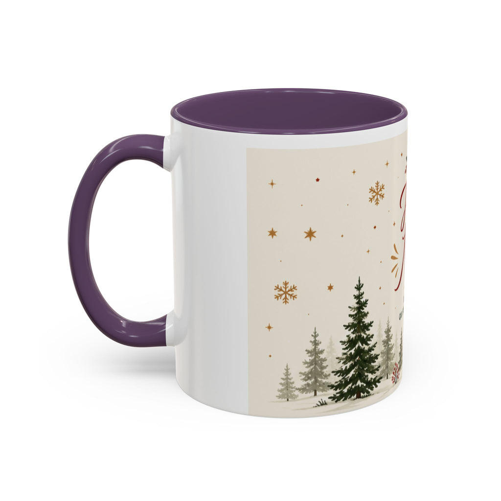 Mug de Noël "Joyeux Noël" – Décor Village & Sapins | Idée Cadeau Fête