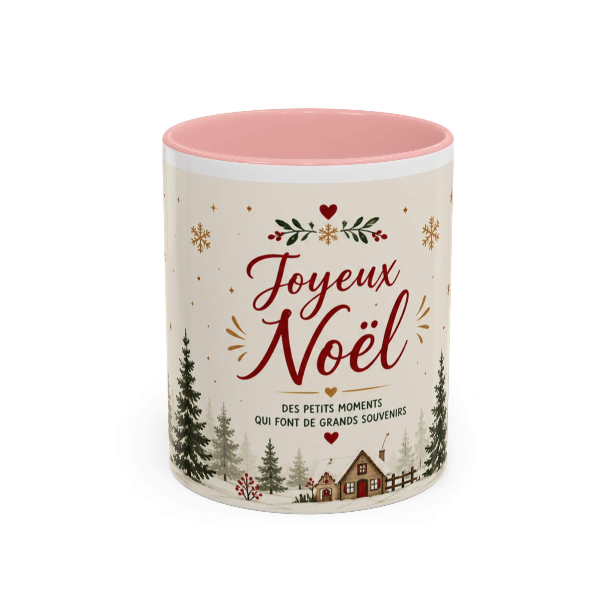 Mug de Noël "Joyeux Noël" – Décor Village & Sapins | Idée Cadeau Fête