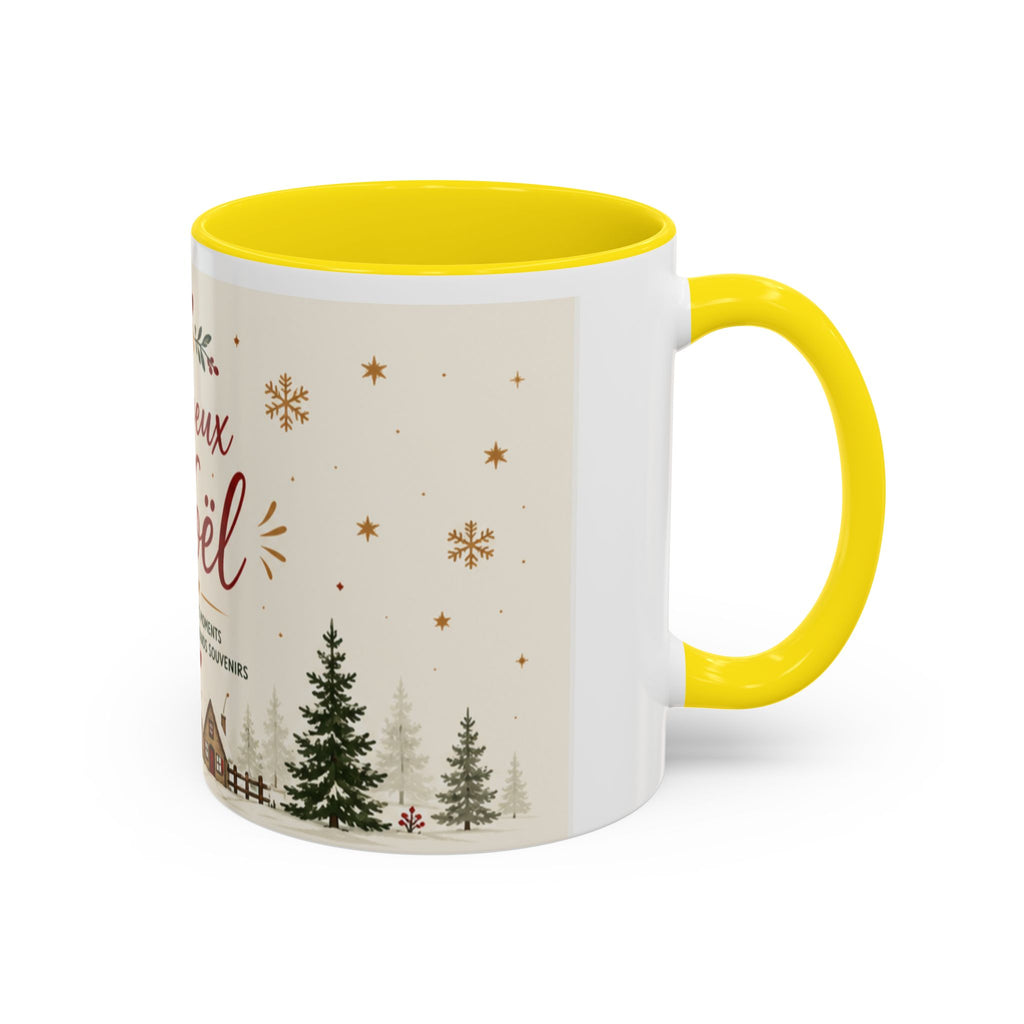 Mug de Noël "Joyeux Noël" – Décor Village & Sapins | Idée Cadeau Fête