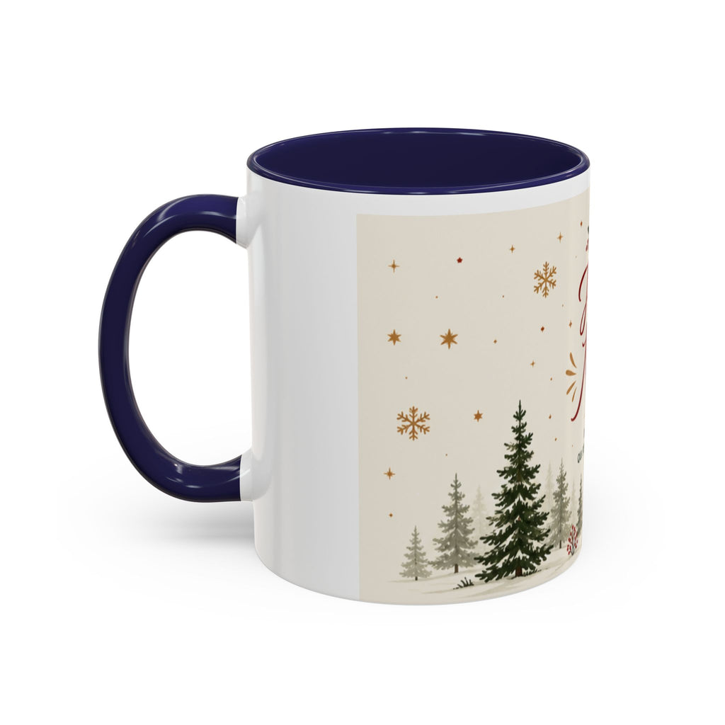 Mug de Noël "Joyeux Noël" – Décor Village & Sapins | Idée Cadeau Fête